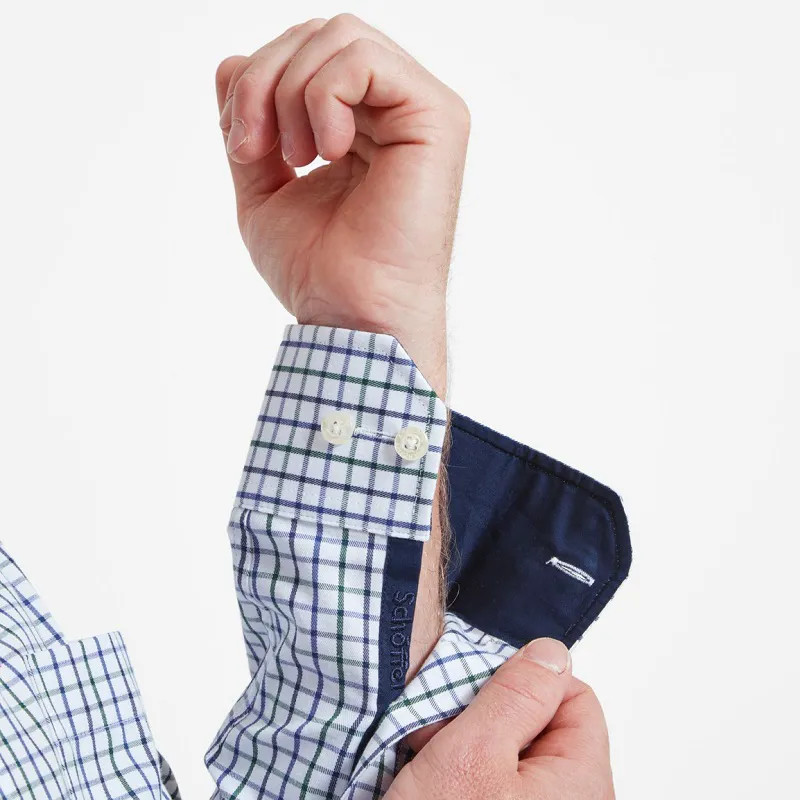 Schoffel Mens Milton Tailored Shirt Racing/Navy-4